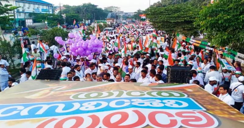 ഭാരത് ജോഡോ യാത്ര എറണാകുളത്ത് പര്യടനം തുടങ്ങി; ഗതാഗത നിയന്ത്രണം 