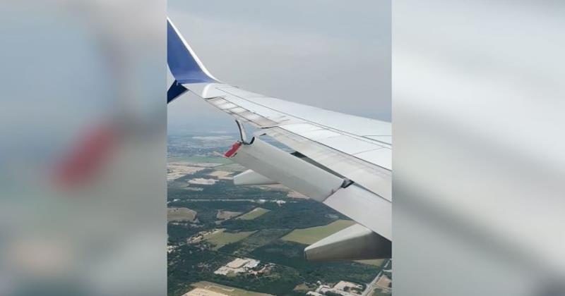 പറക്കുന്നതിനിടെ വിമാനത്തിന്റെ ചിറക് ഭാഗികമായി വേര്‍പെട്ടു; യാത്രക്കാരിയുടെ ഇടപെടലിൽ വന്‍ ദുരന്തം ഒഴിവായി